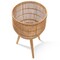 Casafield Indoor Planter with Stand, Floor Planter with Wood Legs, Large Plant Pot Cover Basket with Liner for Houseplants, Flower Pots and Trees